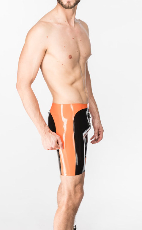 Cycling Shorts with coloured Panel _02
