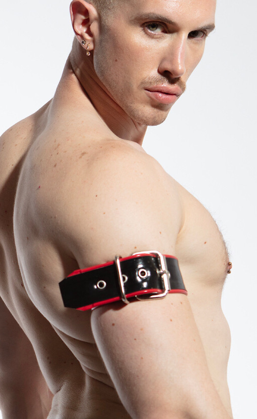 Biceps Band with Piping and Buckle (pair)