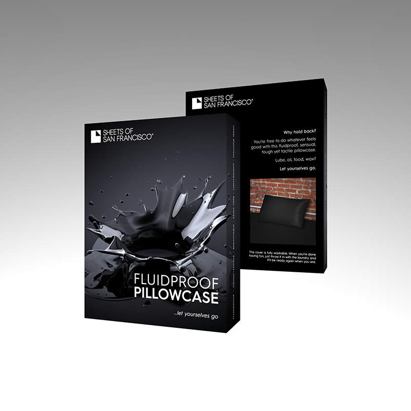 Sheets of San Francisco Pillow Case (Black)